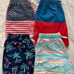 Lot of 4 Chubbies 5inch swim trunks
